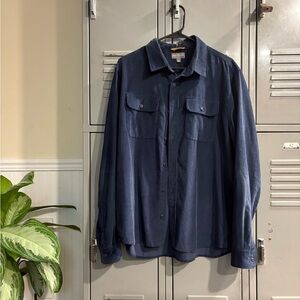 LL Bean Men's Blue Corduroy Shirt